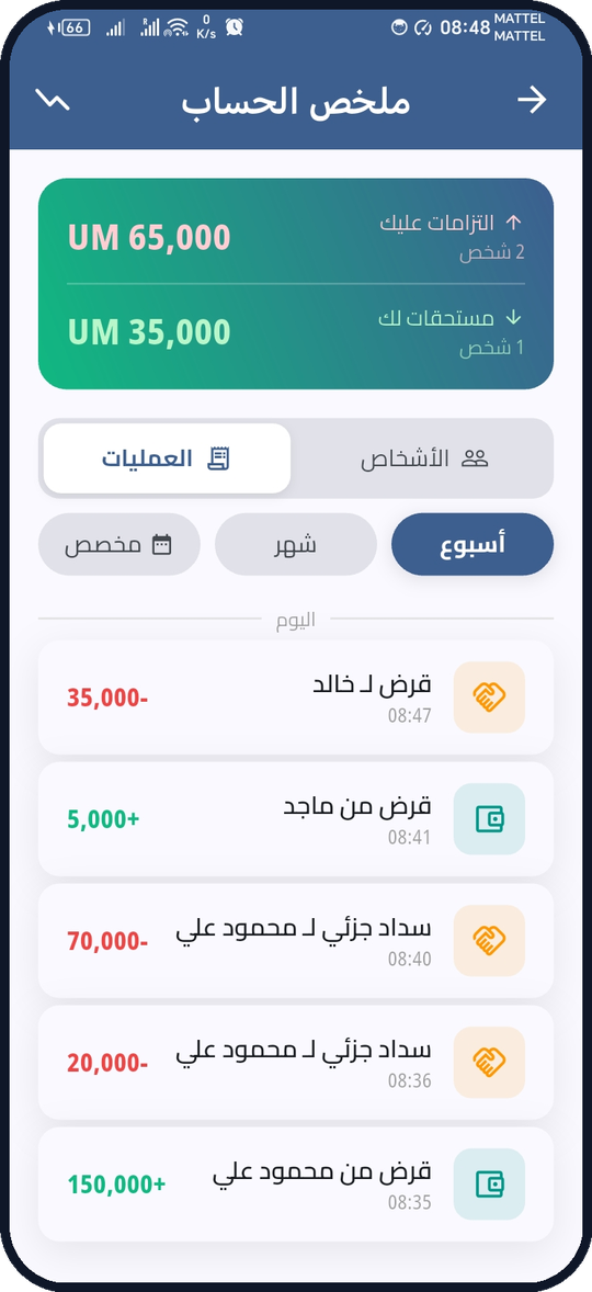 الديون والمستحقات بلمحة